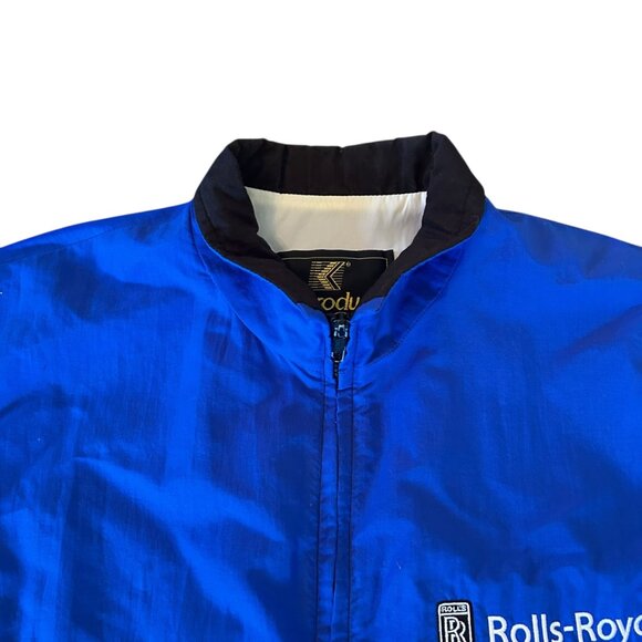 Vintage Rolls-Royce Employee Zip Up Retro Nylon Jacket - Picture 2 of 9
